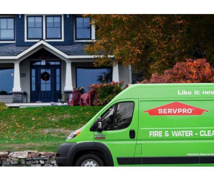 SERVPRO truck at a residence