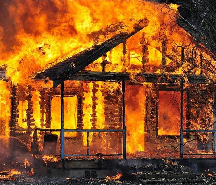 house burning